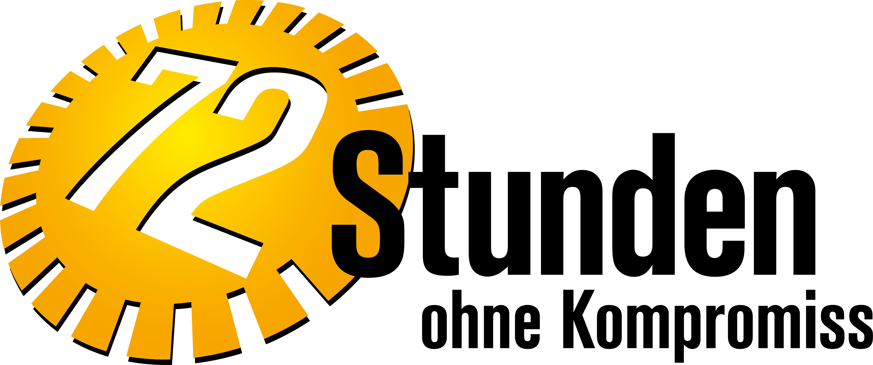 Das Logo von 72s zeigt eine stilisierte Sonneneinstrahlung in Gelb mit der Zahl 72 und dem Buchstaben s.